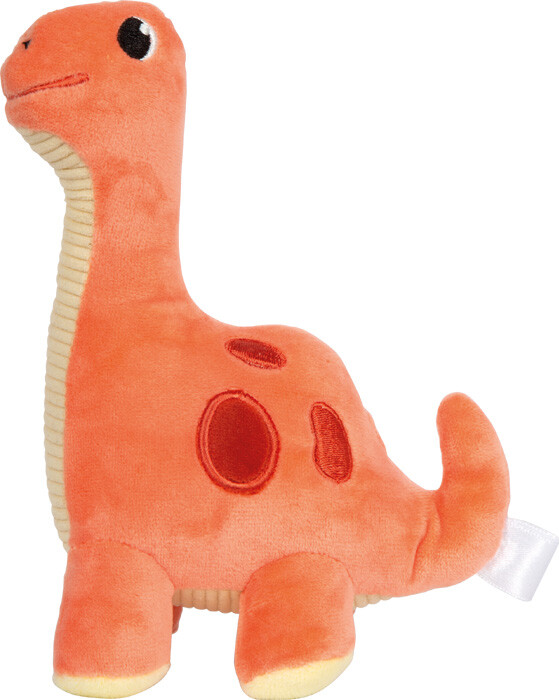 Smallstuff - Dinosaur Bamse - Orange - 19 Cm