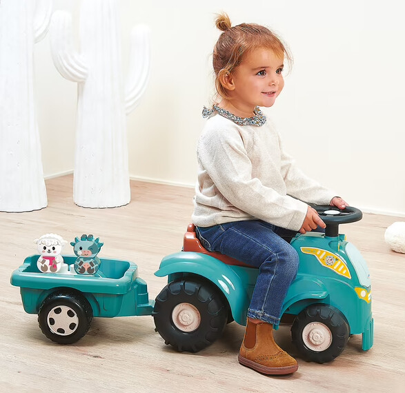 Traktor Gåbil Med Trailer Og 15 Tilbehørsdele - Ecoiffier