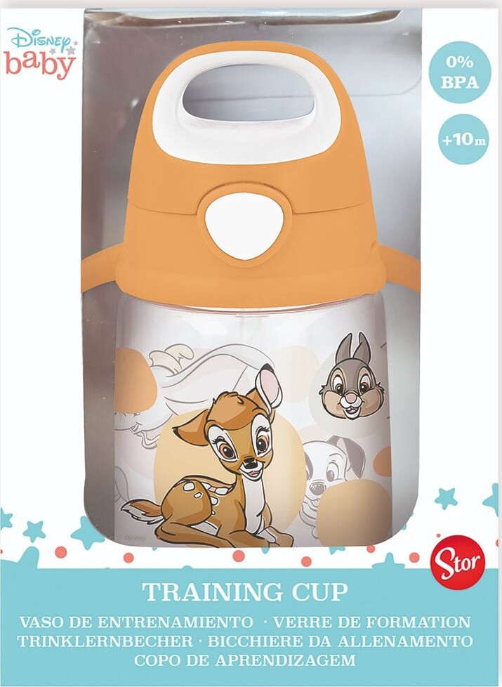 Disney Baby - Babykop Med Sugerør 370 Ml - Orange