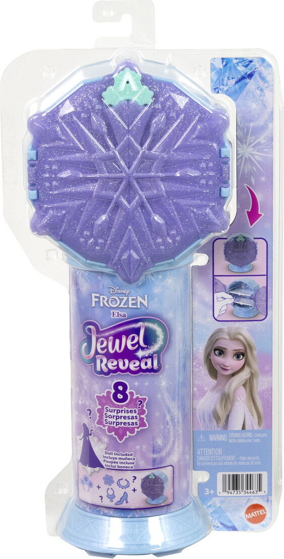Frozen - Elsa Jewel Reveal Dukke - Disney Frost - Mattel Jjy36