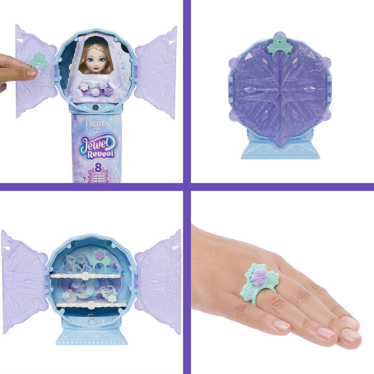 Frozen - Elsa Jewel Reveal Dukke - Disney Frost - Mattel Jjy36