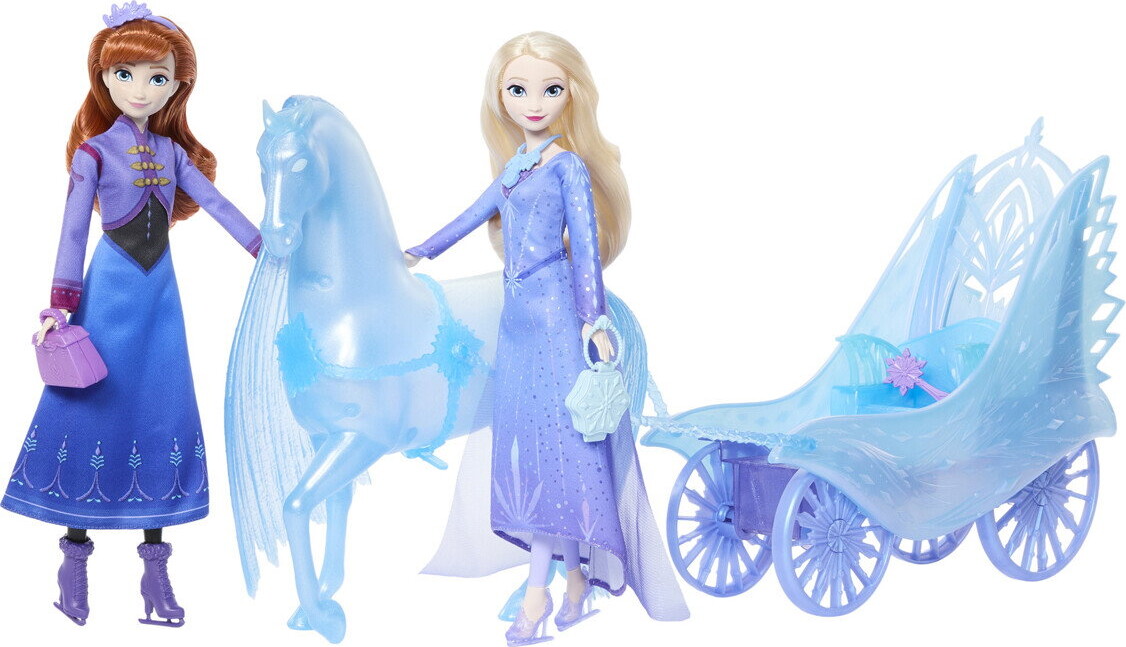 Disney Frozen - Anna And Elsa Ice Carriage Fun - Mattel Jly82