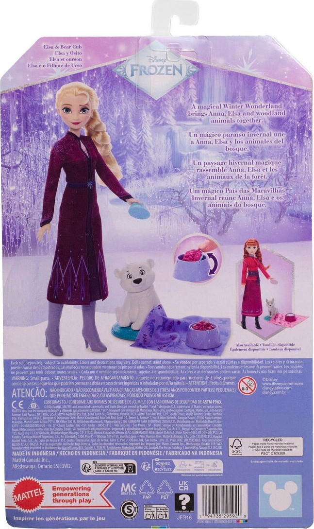 Elsa Dukke Og Baby Bjørn Legesæt - Disney Frost