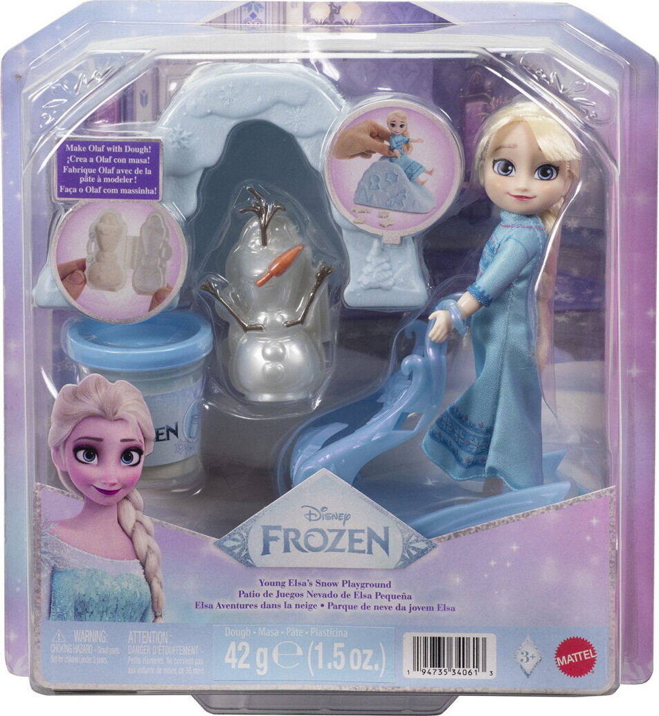 Frozen - Young Elsa S Snow Playground Dukke - Mattel Jjp87
