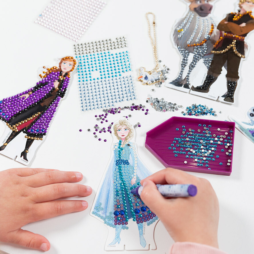 Frost - Disney - Diamond Painting Kit Til Børn - Diy Figurer