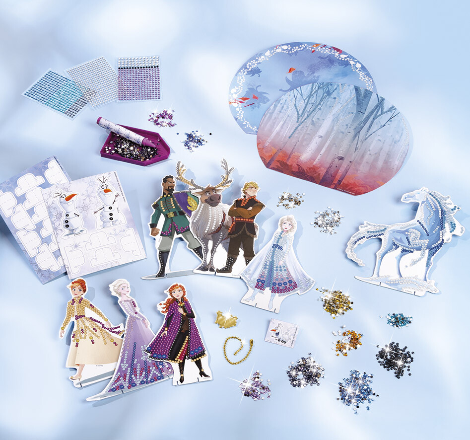 Frost - Disney - Diamond Painting Kit Til Børn - Diy Figurer