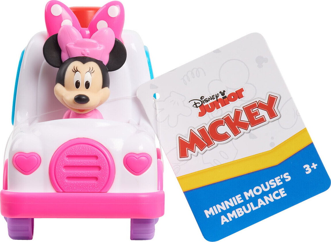 Disney Junior - Mickey Let S Work Køretøj 10 Cm Assorterede