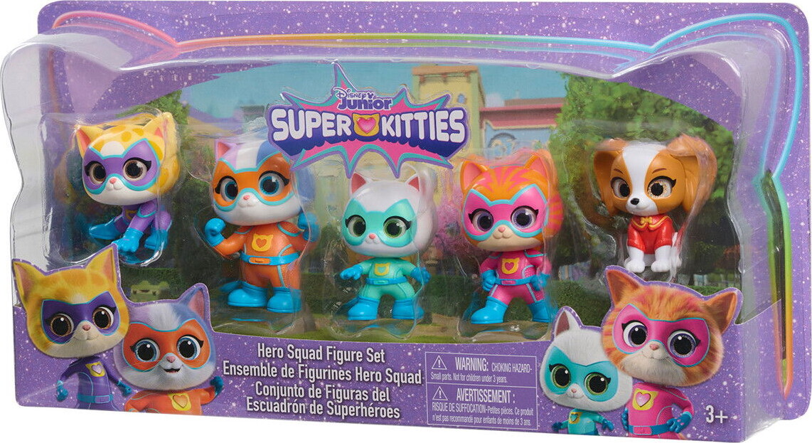 Disney Junior - Super Kitties Figur Sæt 5-Pak 7 5 Cm