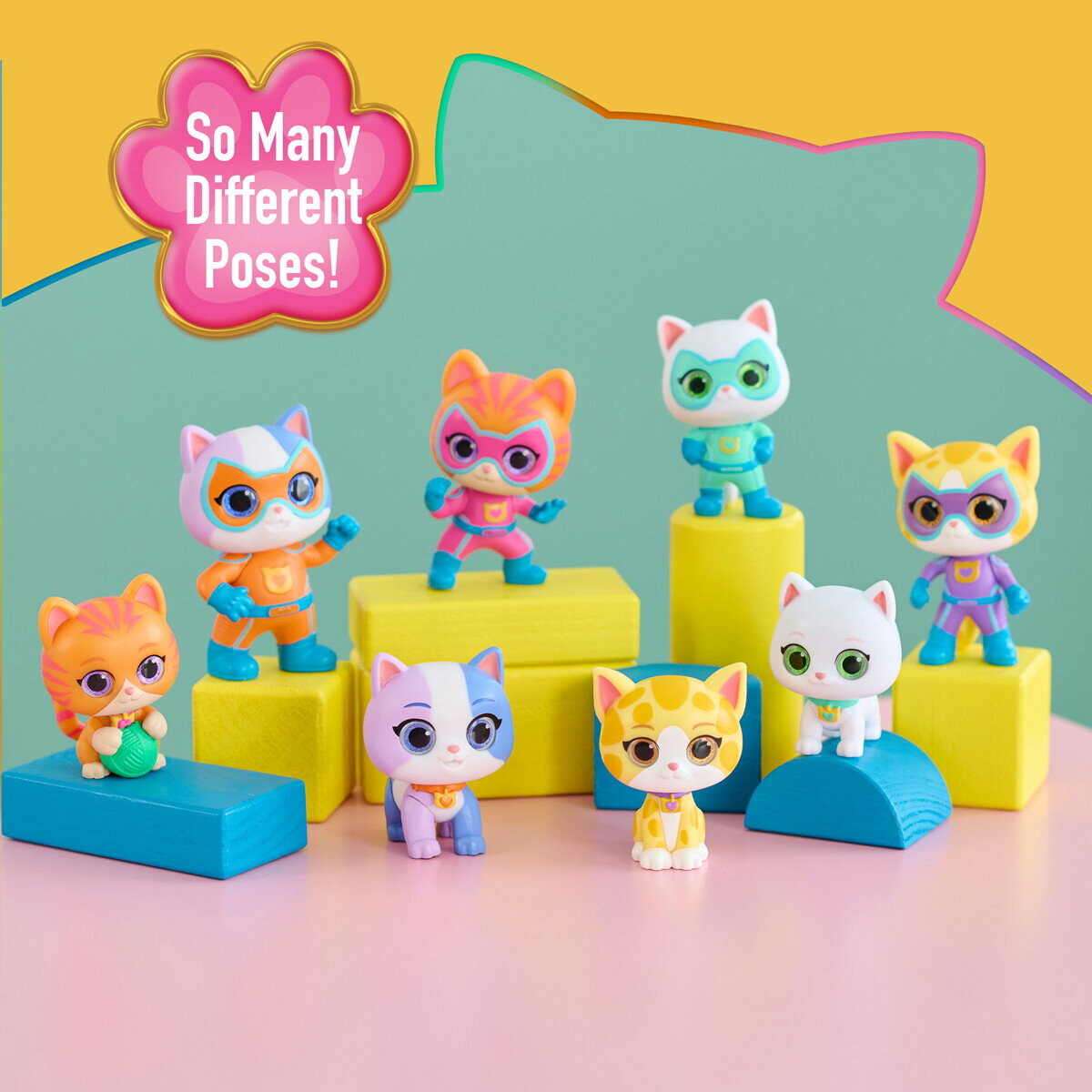 Disney Junior - Super Kitties Mini Capsule Figur Assorterede