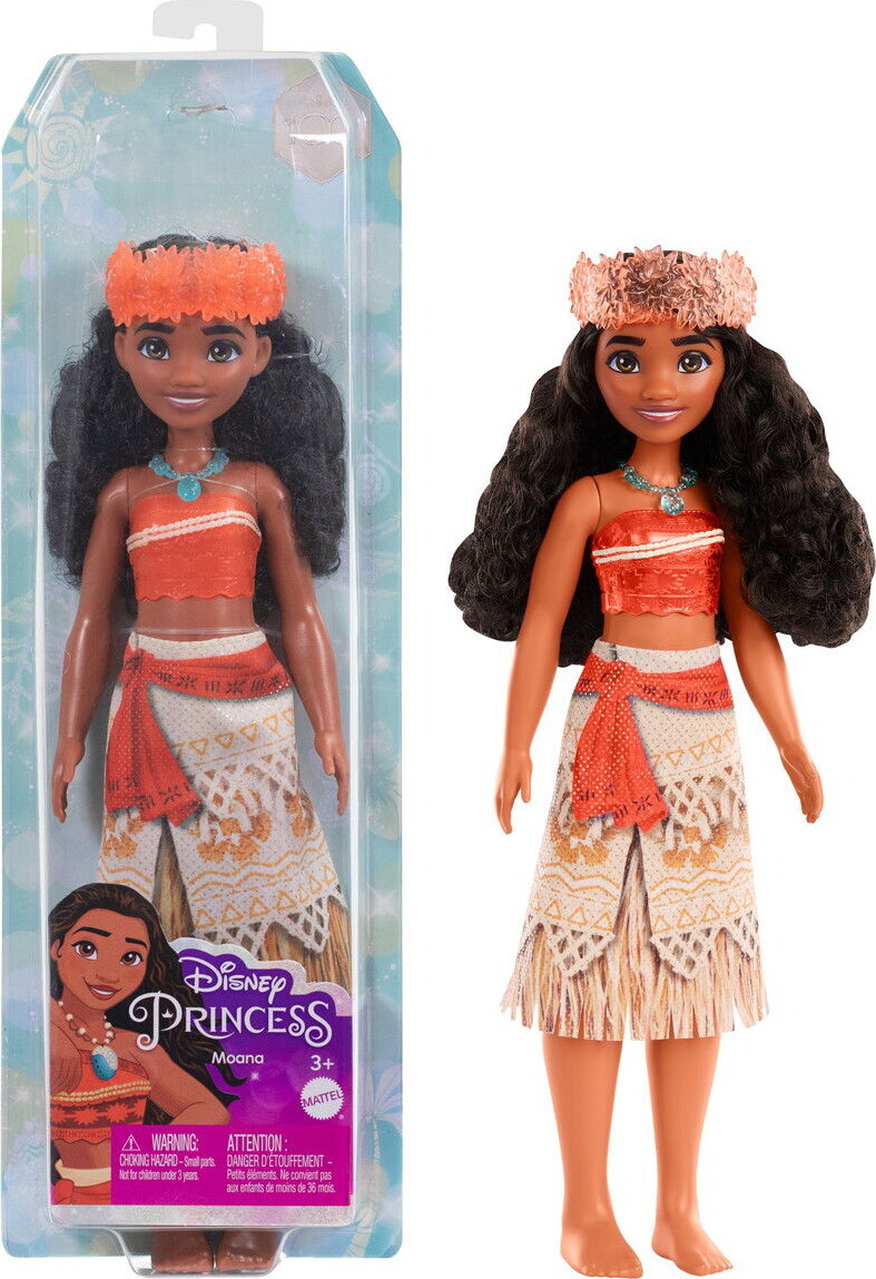 Disney Princess - Vaiana Dukkke - Moana - Mattel Hrh36