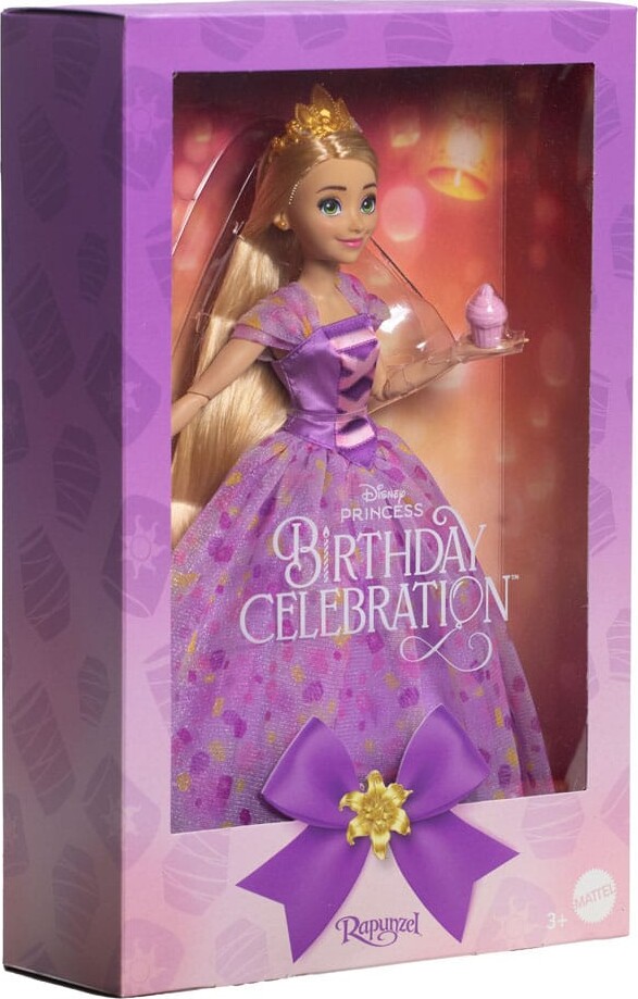 Disney Princess - Rapunzel Dukke - Fødselsdag - Mattel Hyc38