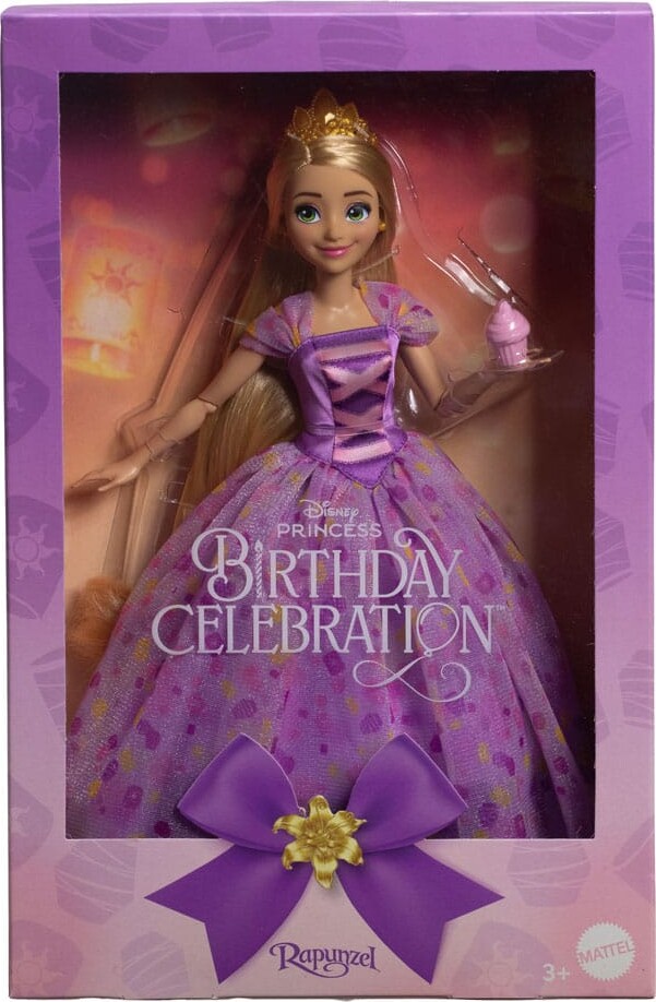 Disney Princess - Rapunzel Dukke - Fødselsdag - Mattel Hyc38