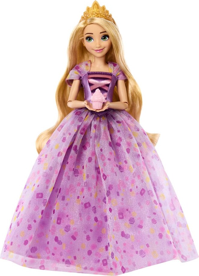 Disney Princess - Rapunzel Dukke - Fødselsdag - Mattel Hyc38