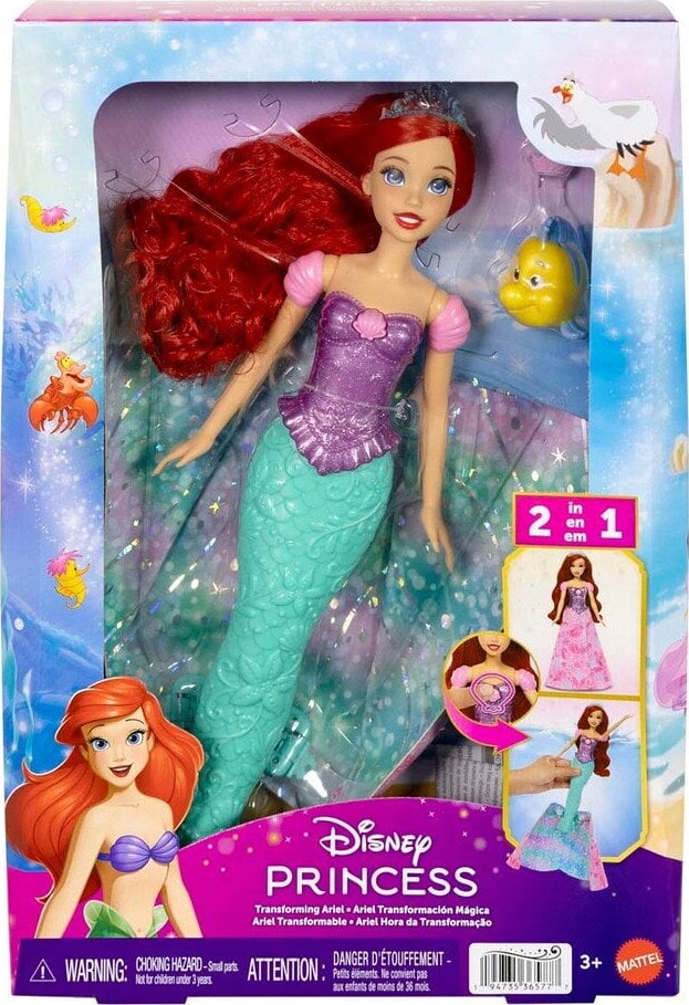 Disney - Princess Transformation Dukke - Ariel