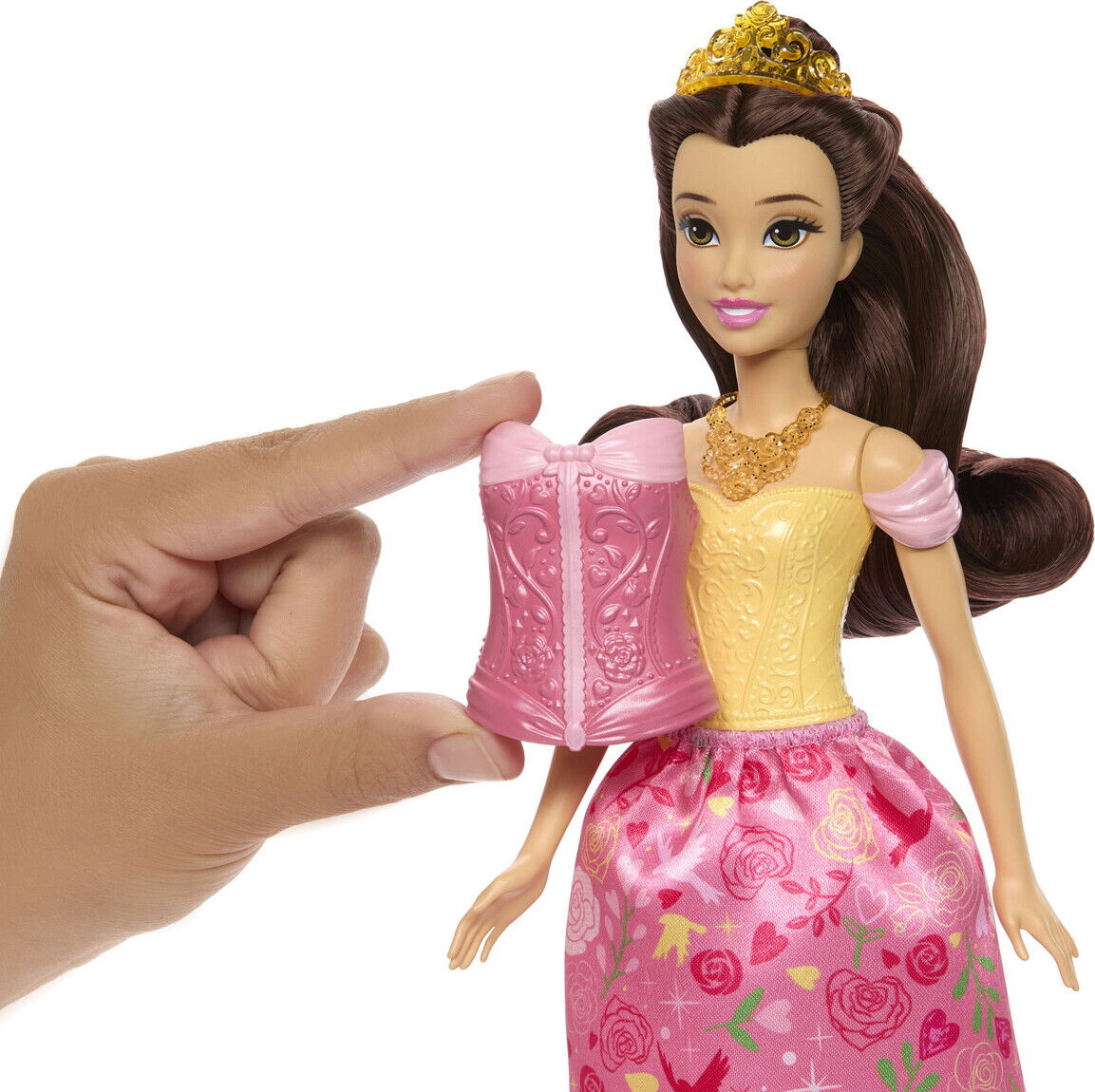 Disney Princess - Belle 2-I-1 Dukke - Mattel Jfj82