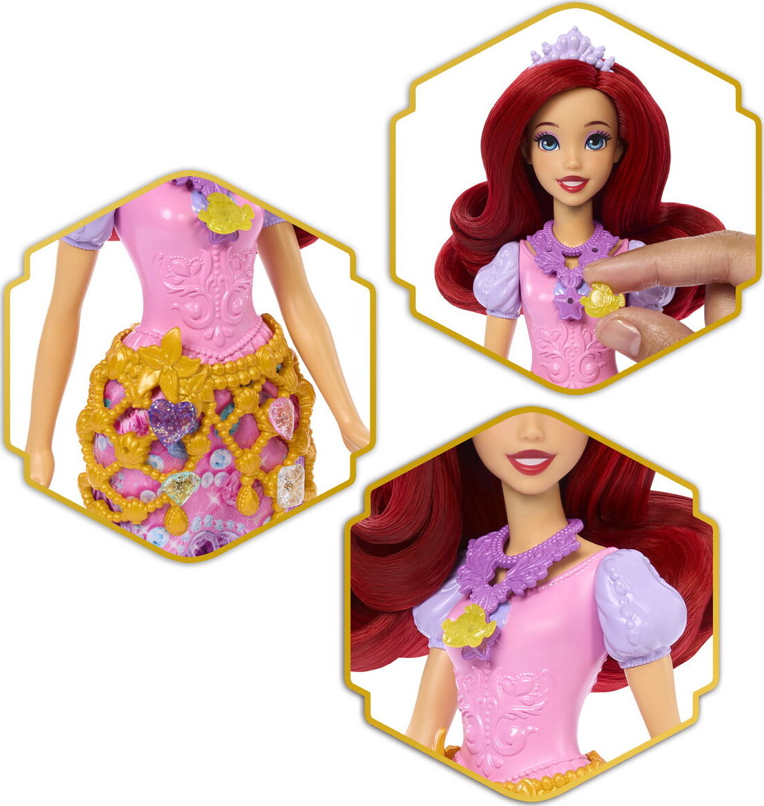 Disney Princess - Ariel Dukke - Jewel Reveal - Mattel Jhl49