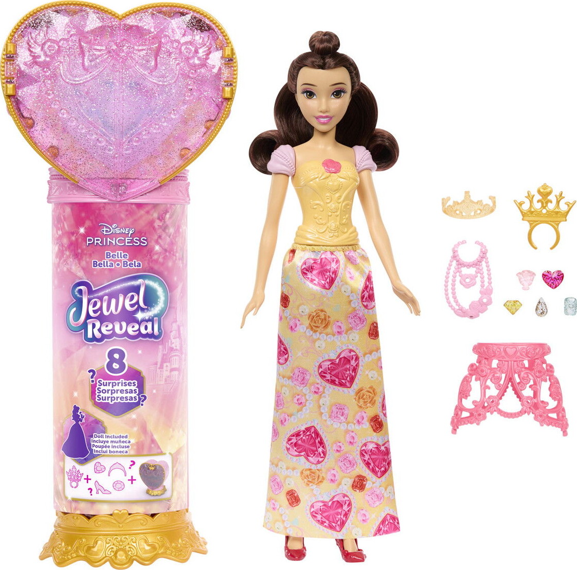 Disney Princess - Belle Dukke - Jewel Reveal - Mattel Jhl51