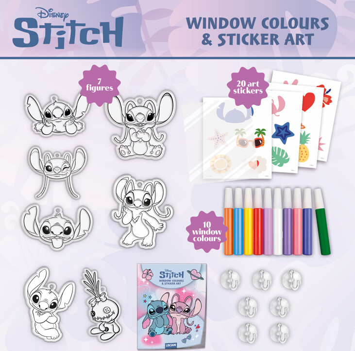 Disney Stitch Angel - Window Colors Sticker Art 118816