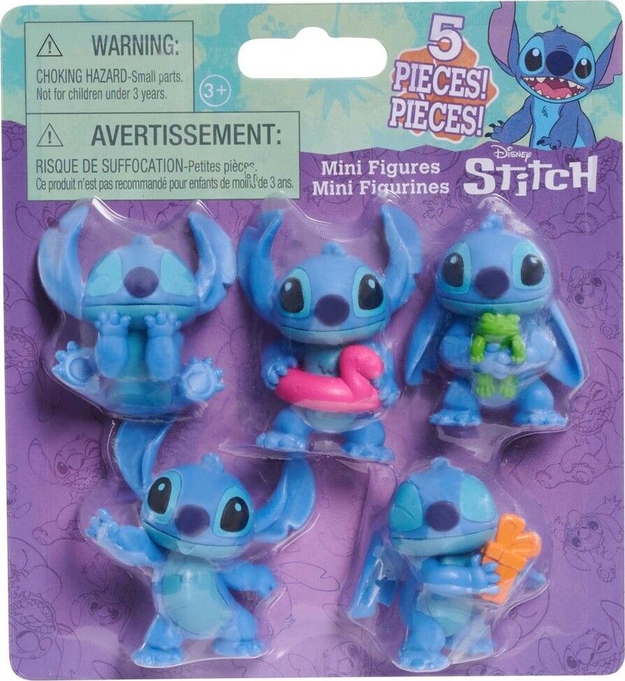 Stitch Figurer - Disney - 5-Pak - 5 5 Cm