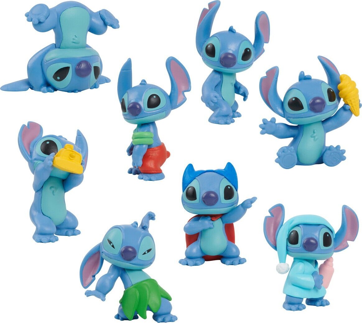 Stitch Figurer - Disney - 8-Pak - 7 Cm