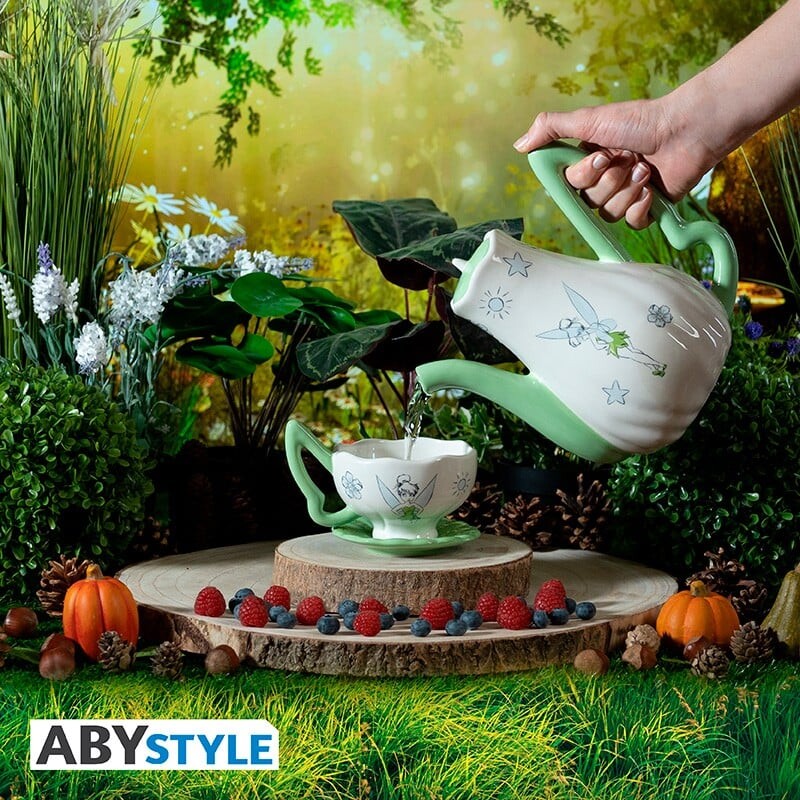 Disney - Teapot - With Tinkerbell Cups Set