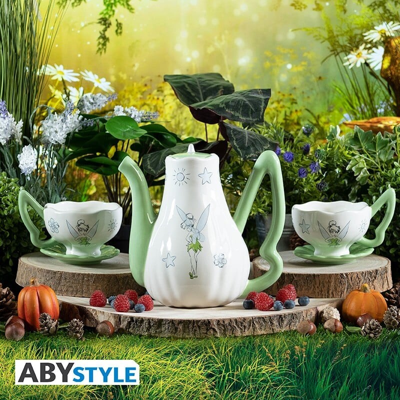 Disney - Teapot - With Tinkerbell Cups Set