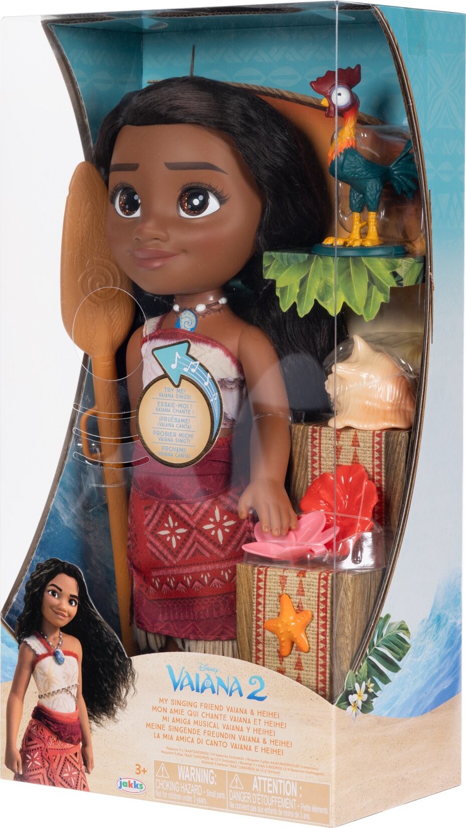 Disney Vaiana - Syngende Ven - Vaiana Dukke 38Cm