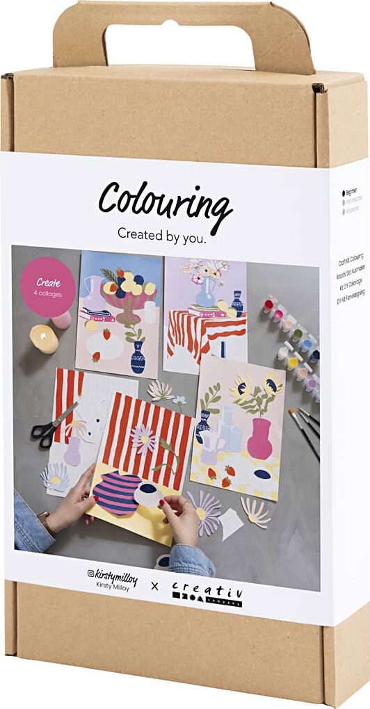 Diy Kit Farvelægning - Collage