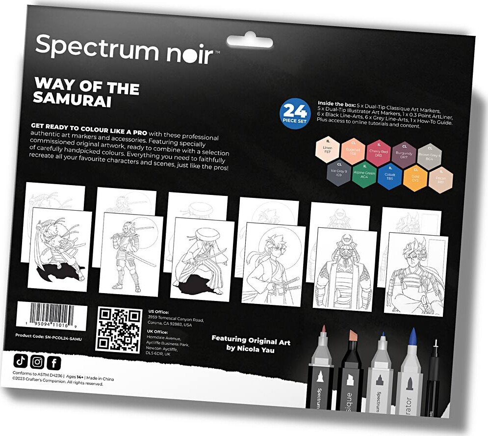 Diy Kit Illustration - Way Of The Samurai - Assorterede Farver