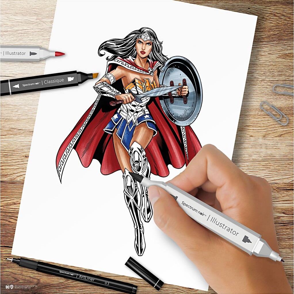 Diy Kit Illustration - Wonder Woman - Assorterede Farver