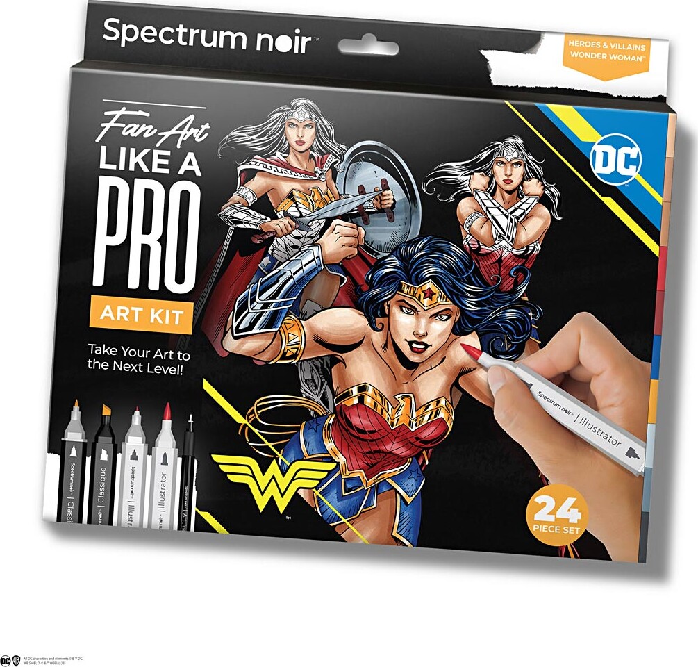 Diy Kit Illustration - Wonder Woman - Assorterede Farver