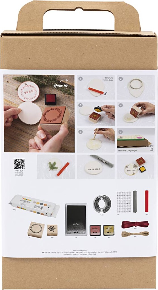 Diy Kit Juledekorationer - Selvhærdende Ler