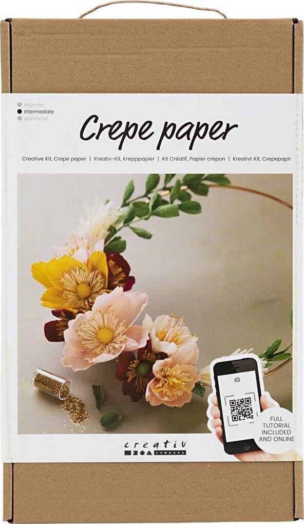 Crepepapir Blomster Diy Kit - Intermediate