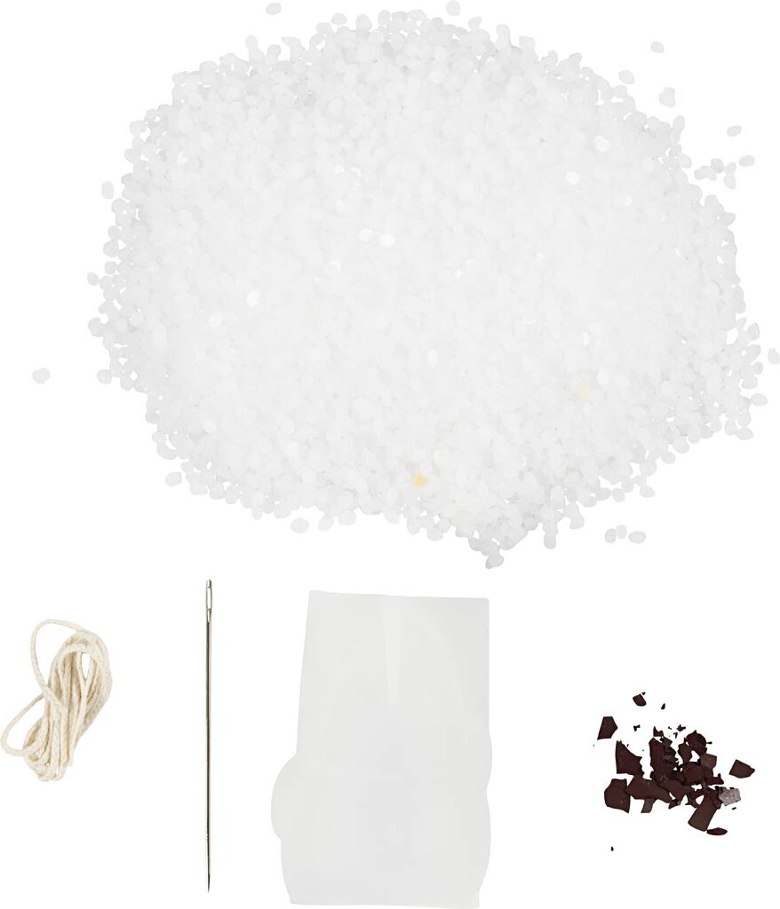 Diy Kit Lysstøbning - Julemand - Mat Transparent - Rød