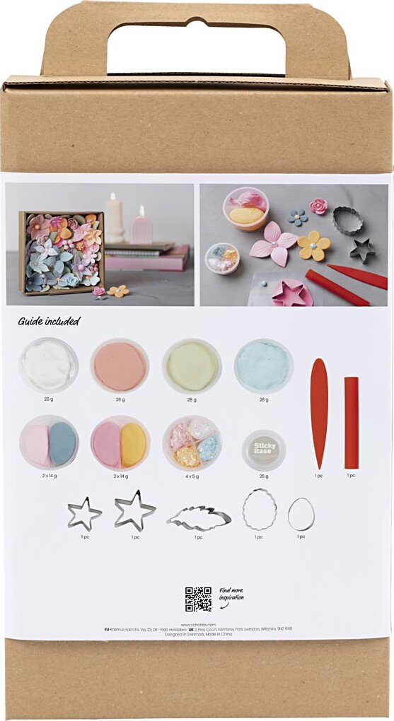Diy Kit Modellering - Blomster - Pastelfarver