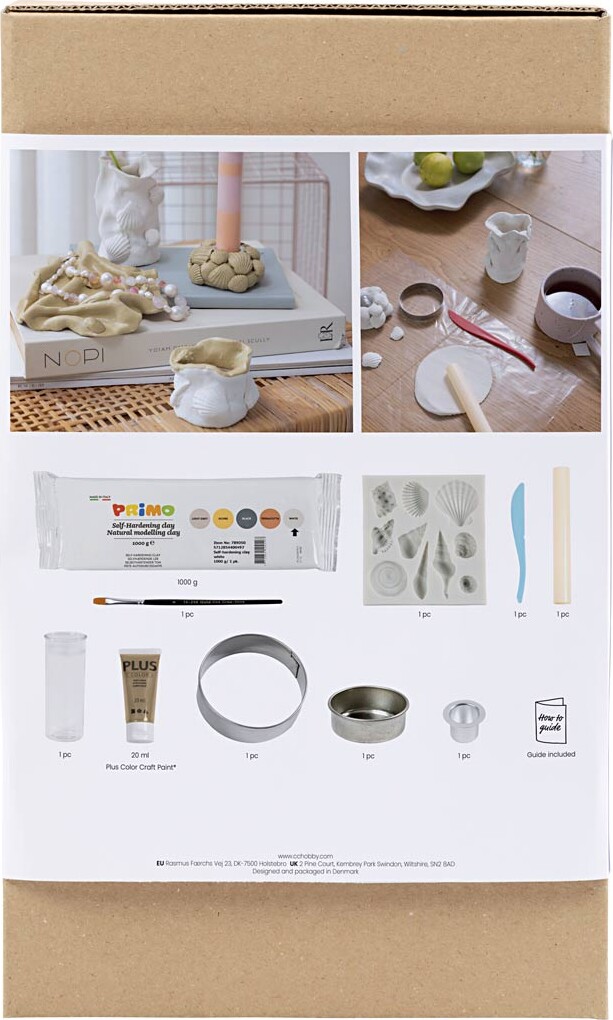 Diy Kit Modellering - Vaser Og Lysestager - Beige - Elfenben - Råhvid