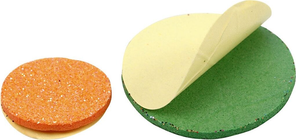 Mosgummi Cirkler - Selvklæbende - Assorterede Farver