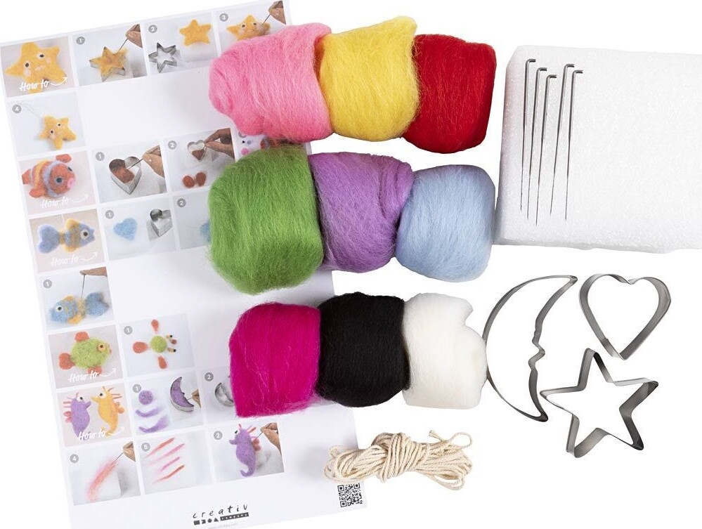 Nålefiltning Startsæt Diy Kit - Dyr I Vandet