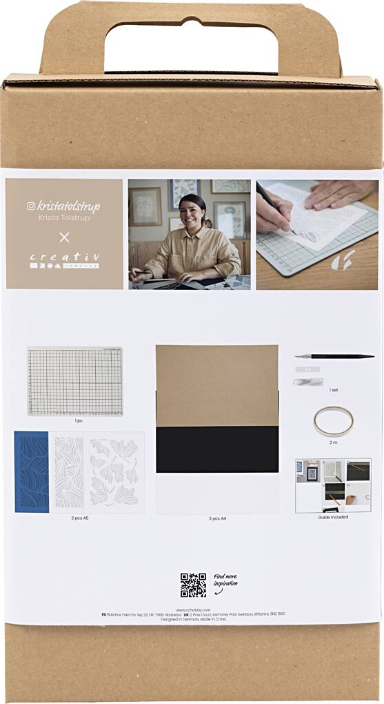 Diy Kit Papirkunst - Billeder Til Ophæng - Off White - 1Pk