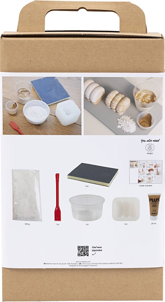 Diy Kit Resin Støbning - Skulptur - Beige - Off White