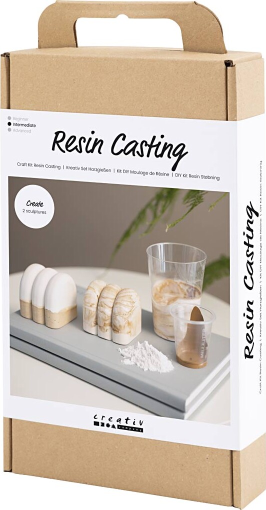 Diy Kit Resin Støbning - Skulptur - Beige - Off White