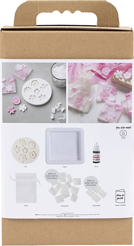 Diy Kit Sæbefremstilling - Blomster - Rosapink