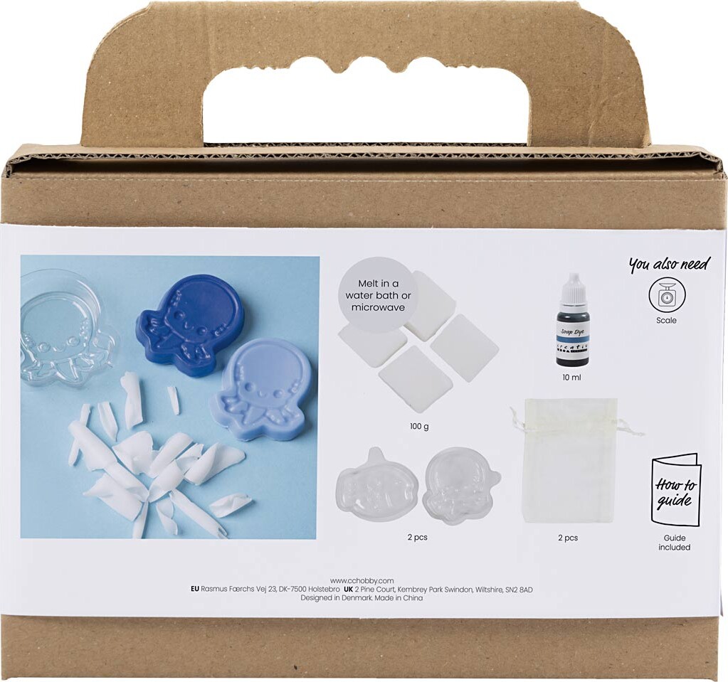 Diy Kit Sæbefremstilling - Havdyr - Blå