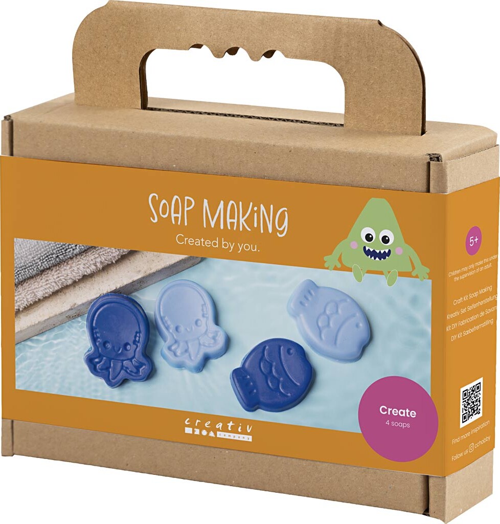 Diy Kit Sæbefremstilling - Havdyr - Blå