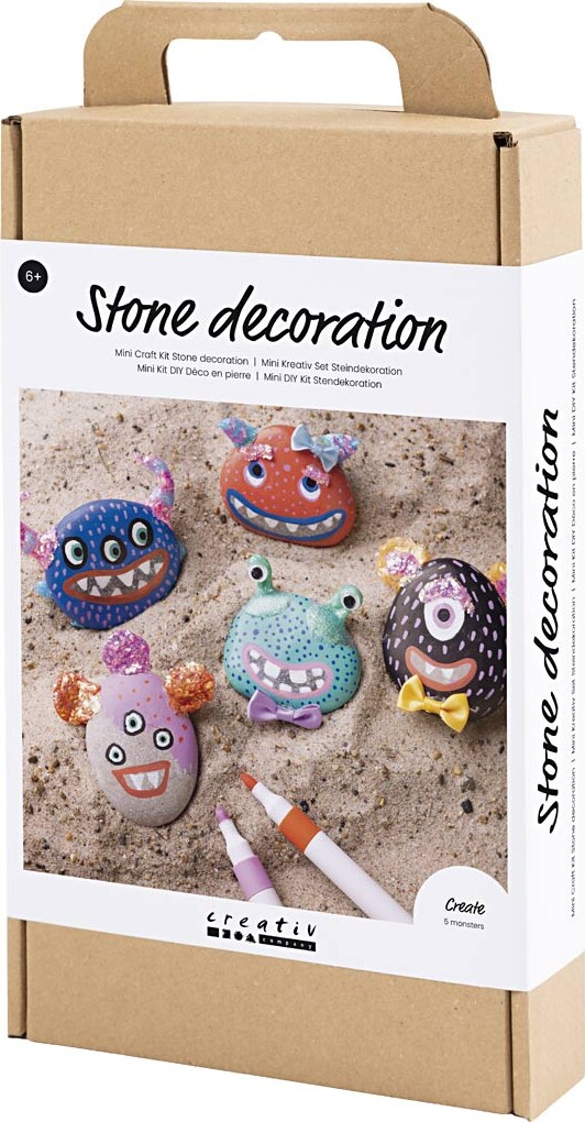 Diy Kit Stendekoration - Monster - Assorterede Farver