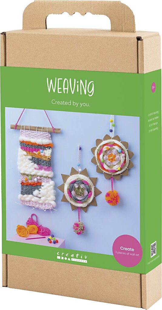 Diy Kit Vævning - Vægophæng - Assorterede Farver