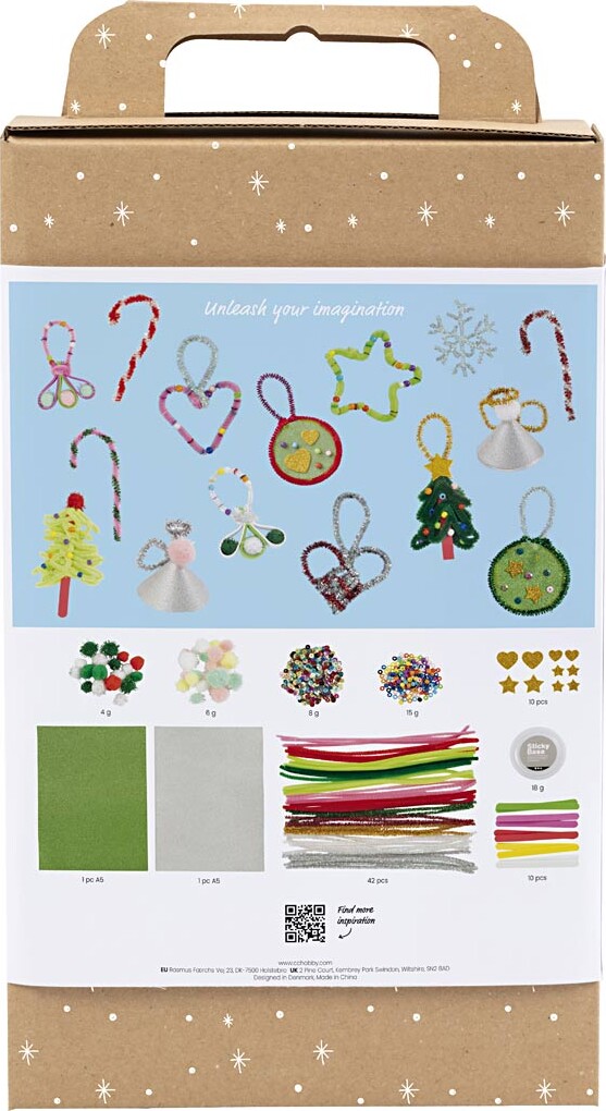 Diy Mix Farverig Jul - Julefigurer - Assorterede Farver - 1Pk