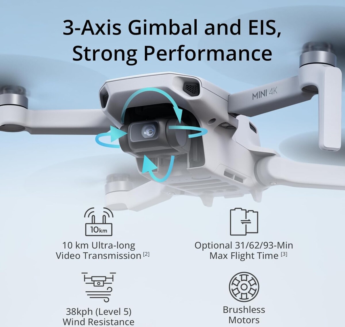 Dji - Mini 4K Fly More Combo Eu - Drone