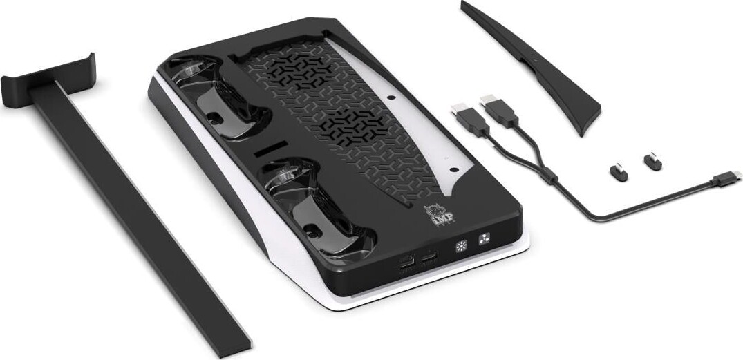 Dlx 2-I-1 Ps5 Dualsense Ladestation Og Køler