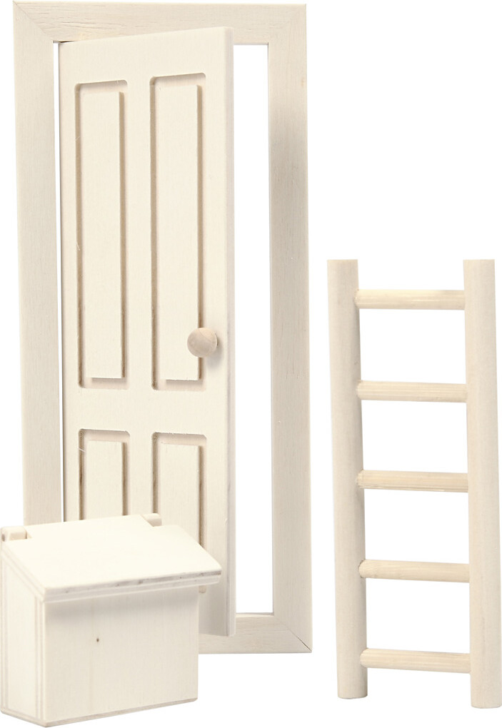 Dør - Postkasse Og Stige - Str 8X18 Cm